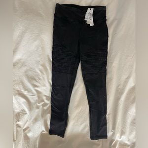 Girls Nordstrom black Moto leggings